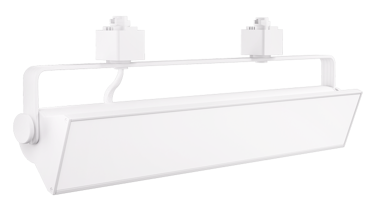 Elco Lighting LED Pipe Wall Wash Track Fixture, 24 In., 60W, CCT Selectable, CRI 90+, TRIAC/ELV Dimmable, White, ETW44CT5W