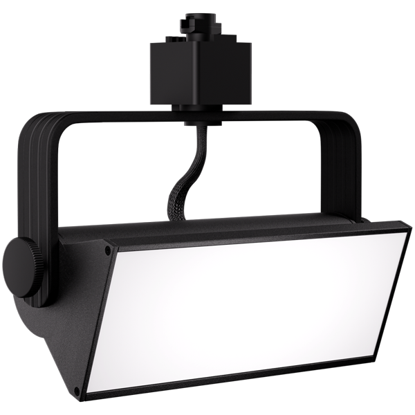 Elco Ligthing ETW46CT3B LED Pipe™ Wall Wash Track Fixture with 3-CCT Switch All Black