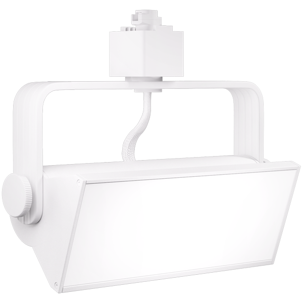 Elco Lighting LED Pipe Wall Wash Track Fixture, 20W, CCT Selectable, 12 In., White, ETW46CT3W