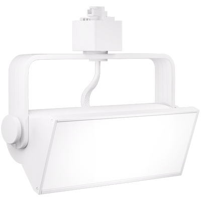 Elco Lighting LED Pipe Wall Wash Track Fixture, 6 In., 14-30W, CCT Selectable, CRI 90+, TRIAC/ELV Dimmable, White, ETW46CT5W
