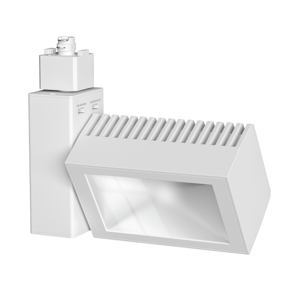 Elco Lighting LED Boom Wall Wash Track Fixture, 24-36W, CCT Selectable, CRI93+, Black, ETW663CT5B
