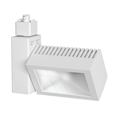 Elco Lighting LED Boom Wall Wash Track Fixture, 24-36W, CCT Selectable, CRI93+, Black, ETW663CT5B