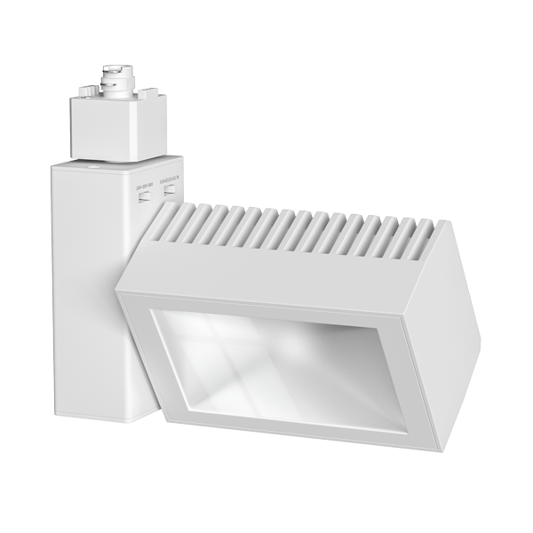 Elco Lighting LED Boom Wall Wash Track Fixture, 24-36W, CCT Selectable, CRI93+, White, ETW663CT5W