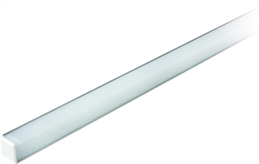 Elco Lighting Square Corner Mount Aluminum Channel, 8 ft., Silver, EUD34-8