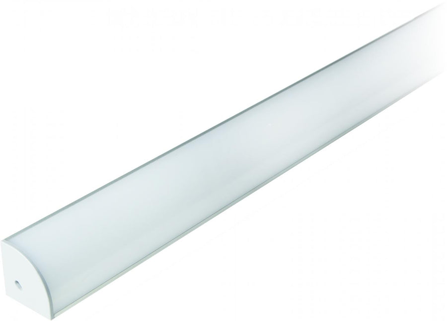 Elco Lighting Round Corner Mount Aluminum Channel, Silver, EUD36