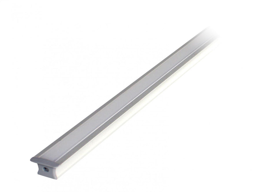 Elco Lighting Shallow Recessed Mount Aluminum Channel, Silver, EUD37