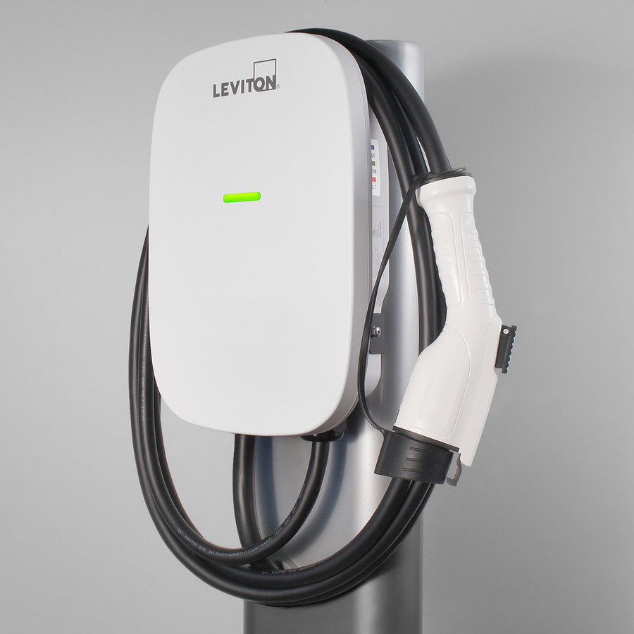 Leviton Level 2 Electric Vehicle Charging Station - EV Series, 80A Max Output - 18ft Cable - 208-240V, EV800