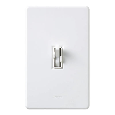 Lutron Ariadni Dual Fan/Light Control, 300W, 120V, 3-Speed, White, AY2-LFSQ-WH