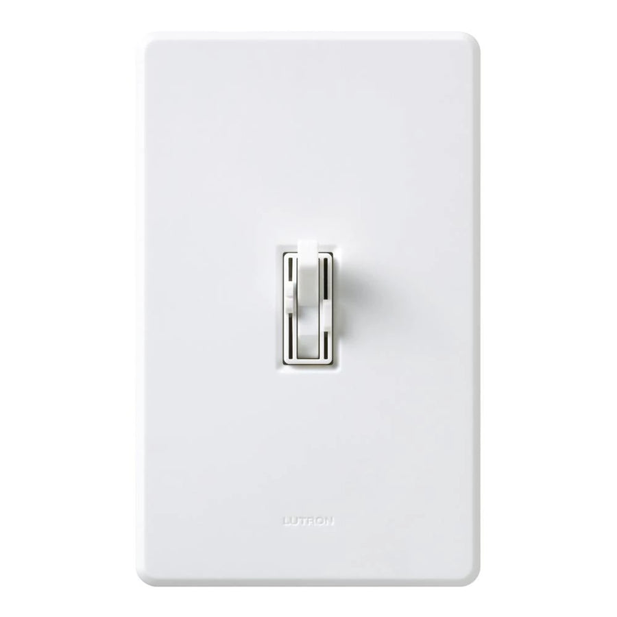 Lutron Ariadni Dual Fan/Light Control, 300W, 120V, 3-Speed, White, AY2-LFSQH-WH