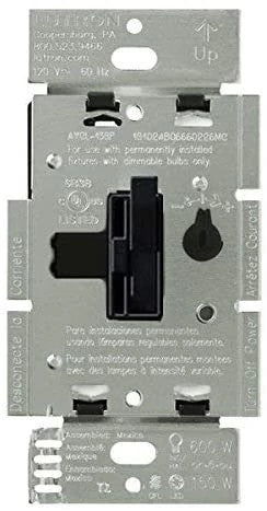 Lutron Ariadni Quiet Fan Speed Control, 1.5A, 120V, 3-Speed, Black, AYFSQ-F-BL