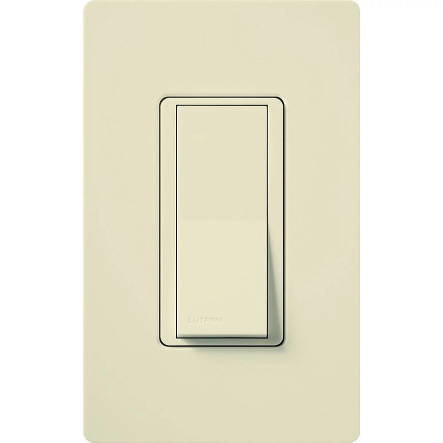 Lutron Claro 3-Way On/Off Rocker Switch with Locator Light, 15A, Light Almond, CA-3PSNL-LA