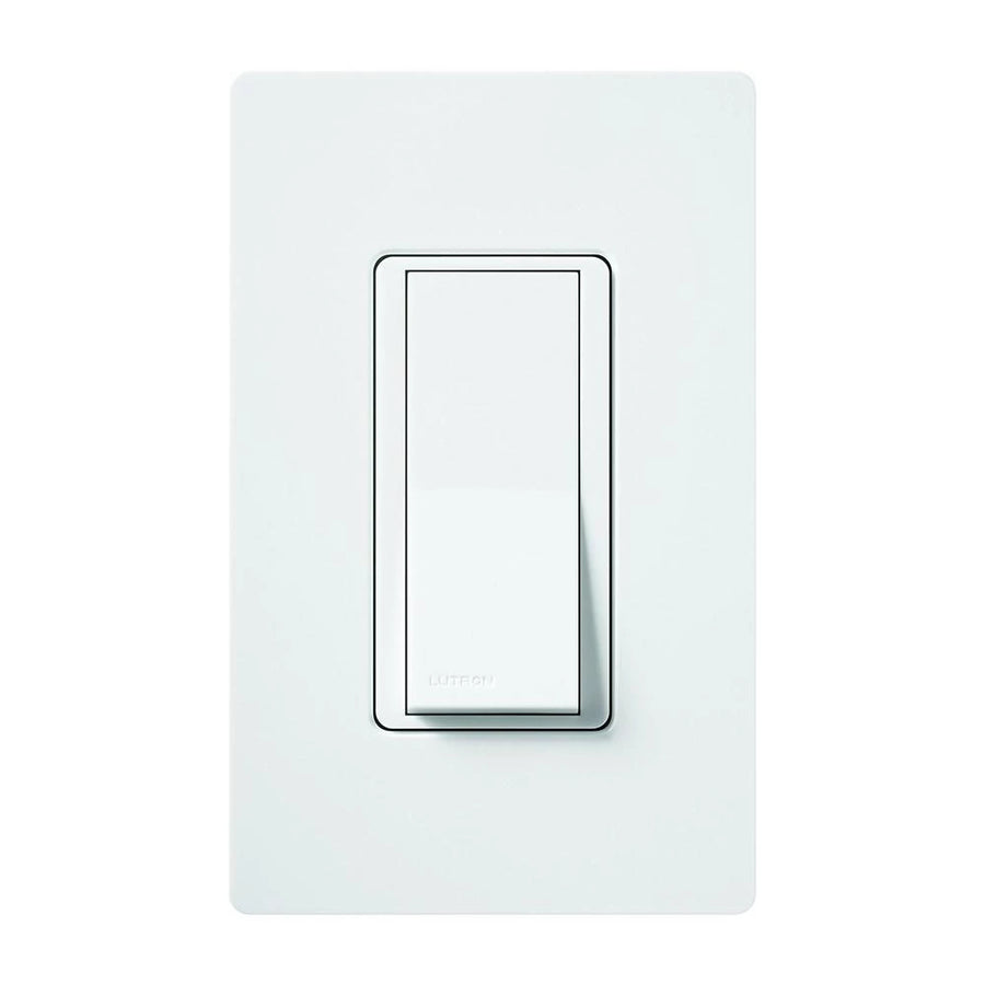 Lutron Claro 3-Way On/Off Rocker Switch with Locator Light, 15A, White, CA-3PSNL-WH