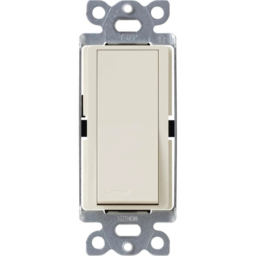 Lutron Claro 4-Way, On/Off Rocker Switch, 15A, Gloss Finish, CA-4PS-LA, Light Almond