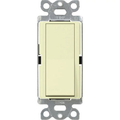 Lutron Claro 4-Way On/Off Rocker Switch with Locator Light, 15A, Almond, CA-4PSNL-AL