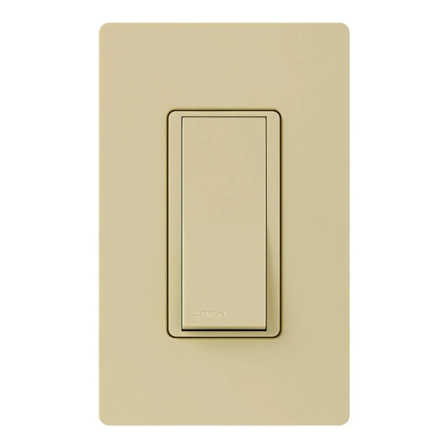 Lutron Claro 4-Way On/Off Rocker Switch with Locator Light, 15A, Ivory, CA-4PSNL-IV