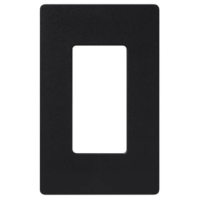 Lutron Claro Wallplate, Single-Gang, Black, CW-1-BL
