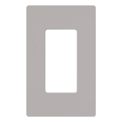 Lutron Claro Wallplate, Single-Gang, Gray, CW-1-GR