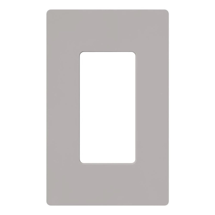 Lutron Claro Wallplate, Single-Gang, Gray, CW-1-GR