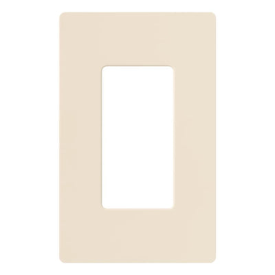 Lutron Claro Wallplate, Single-gang, Light Almond, CW-1-LA