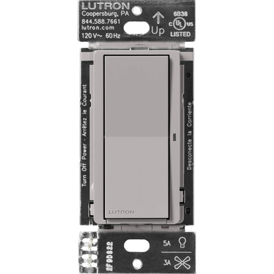 Lutron Claro Smart Switch, Caseta, Gray, DVRF-5NS-GR