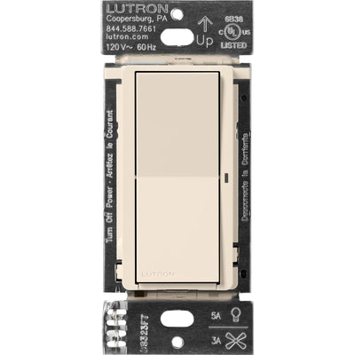 Lutron Claro Smart Switch, Caseta, Light Almond, DVRF-5NS-LA