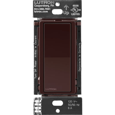 Lutron Claro Smart Accessory Switch, 3-Way/Multi-Location, Brown, DVRF-AS-BR