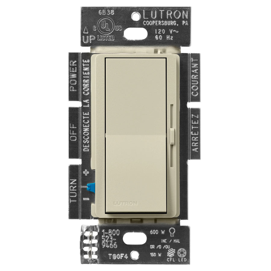 Lutron Diva LED+ Dimmer, 150W LED, Single-Pole/3-Way, Clay, DVSCCL-153P-CY