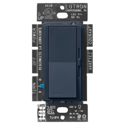 Lutron Diva LED+ Dimmer, 150W LED, Single-Pole/3-Way, Deep Sea, DVSCCL-153P-DE