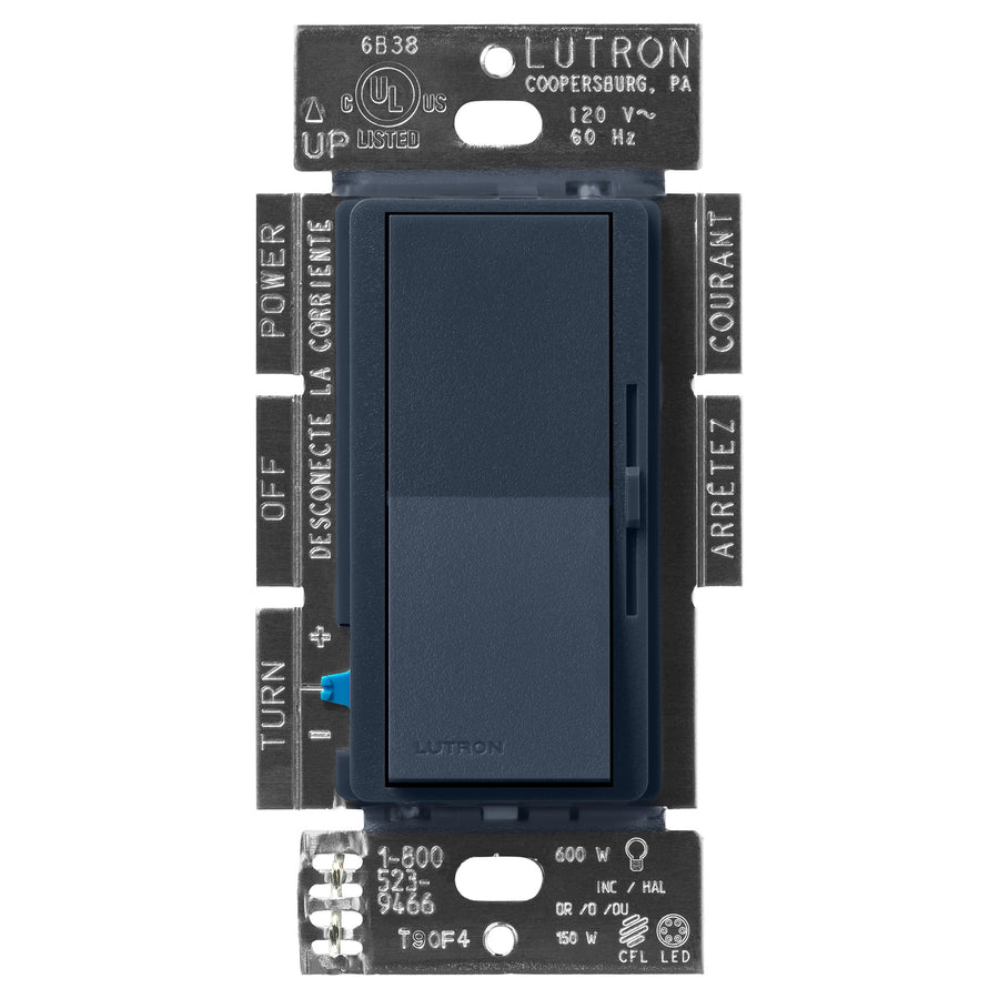 Lutron Diva LED+ Dimmer, 150W LED, Single-Pole/3-Way, Deep Sea, DVSCCL-153P-DE