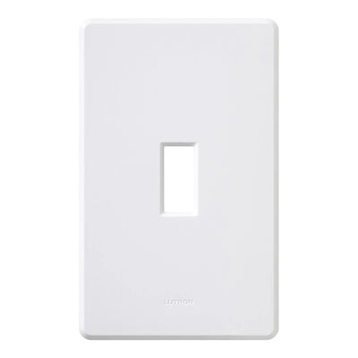 Lutron Fassada Wallplate, 1-Gang, White, FG-1-WH