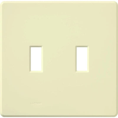 Lutron Fassada Wallplate, 2-Gang, Almond, FG-2-AL