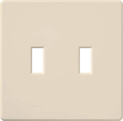 Lutron Fassada Wallplate, 2-Gang, Light Almond, FG-2-LA