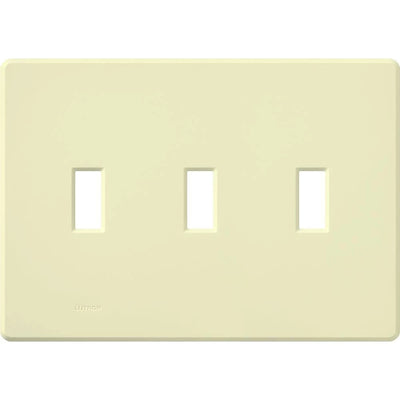 Lutron Fassada 3-Gang Wallplate, Almond, FG-3-AL