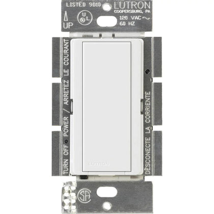 Lutron Maestro Accessory Switch, 120V, White, MA-AS-WH