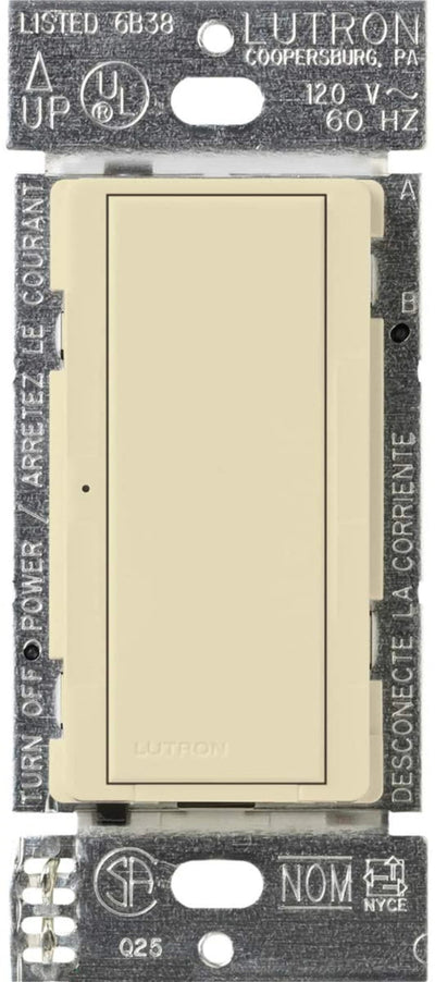 Lutron Maestro 8A Electronic Switch, 120V, Multi-Location, Almond, MA-S8AM-AL