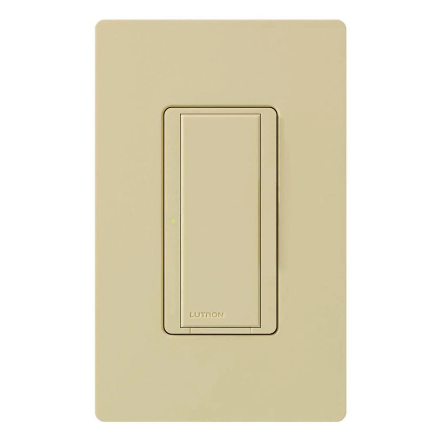 Lutron Maestro 8A Electronic Switch, 120V, Multi-Location, Ivory, MA-S8AM-IV