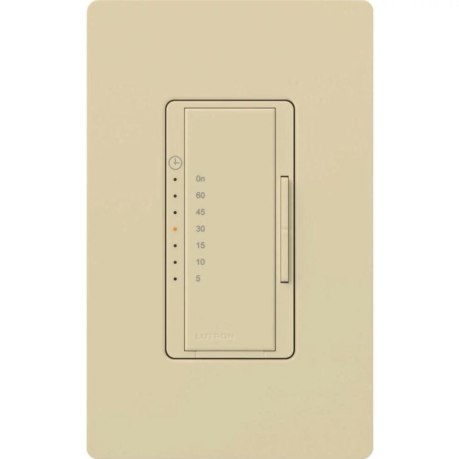 Lutron Maestro Countdown Timer, 5A, 5–60 Min., 120V, Ivory, MA-T51MN-IV