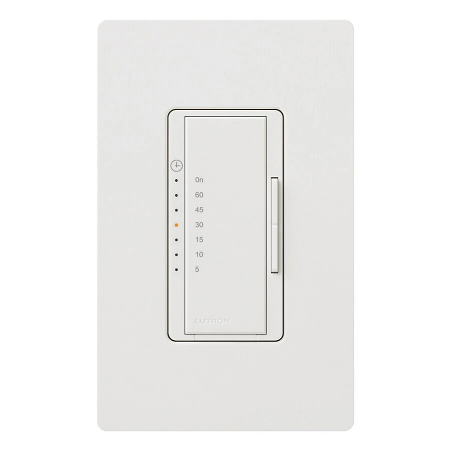 Lutron Maestro Countdown Timer, 5A, Multi-location, Neutral Required, White, MA-T51MN-WH