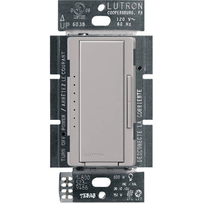 Lutron Maestro LED+ Dimmer Switch, 150W LED, Single Pole/Multi-Location, No Neutral Required,120V, MACL-153M-GR, Gray