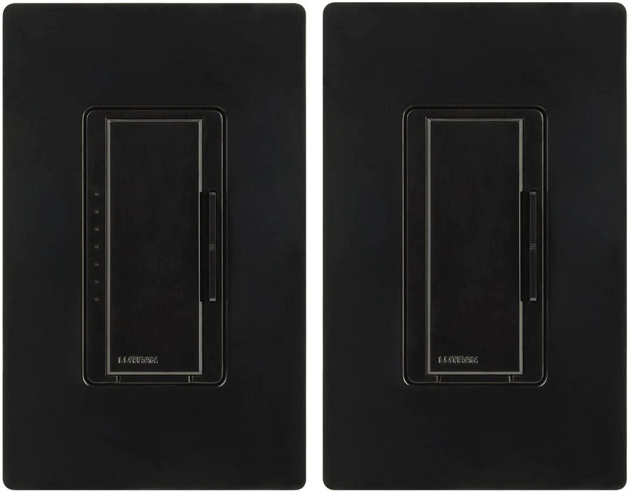 Lutron Maestro LED+ Dimmer Switch and Companion Dimmer, 3-Way Kit, 150W LED, No Neutral Required,120V, MACL-153M-RHW-BL, Black