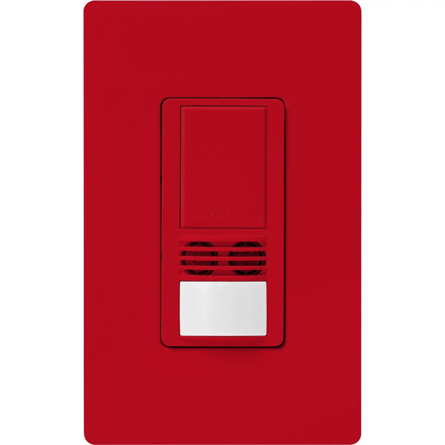 Lutron Maestro Dual-Tech Motion Sensor Switch, 6A, 120-277V, Single Pole, Ground or Neutral Required, MS-A102-HT, Hot