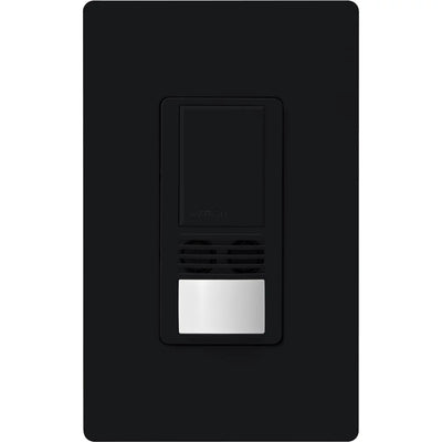 Lutron Maestro Dual-Tech Motion Sensor Switch, 6A, 120-277V, Single Pole/3-Way, Neutral Required, MS-B102-MN, Midnight