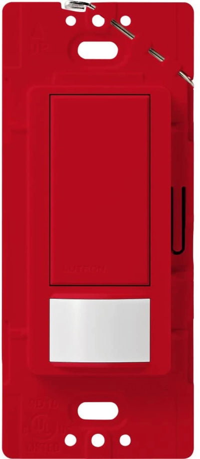 Lutron Maestro Motion Sensor Switch, Ground or Neutral Required, 2A Lighting, 120V, Single Pole, MS-OPS2-HT, Hot
