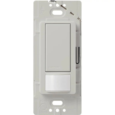 Lutron Maestro Motion Sensor Switch, Ground or Neutral Required, 2A Lighting, 120V, Single Pole, MS-OPS2-PD, Palladium