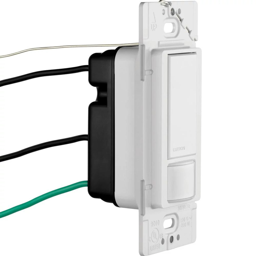 Lutron Maestro Motion Sensor Switch, Ground or Neutral Required, 2A Lighting, 120V, Single Pole, MS-OPS2-GR, Gray