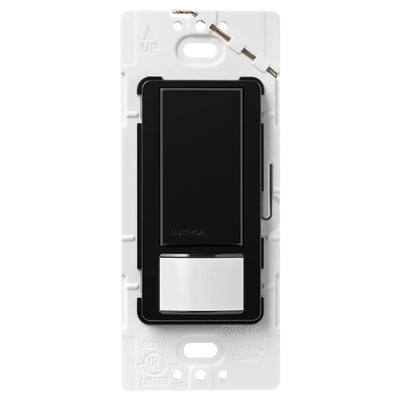 Lutron Maestro Motion Sensor Switch, 5A Light/3A Fan, 120V, Single/Multi-Location, Ground or Neutral Required, MS-OPS5M-BL, Black