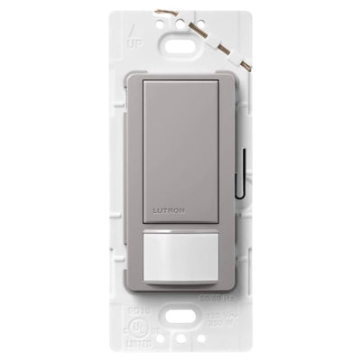 Lutron Maestro Motion Sensor Switch, 5A Light/3A Fan, 120V, Single/Multi-Location, Ground or Neutral Required, MS-OPS5M-GR, Gray
