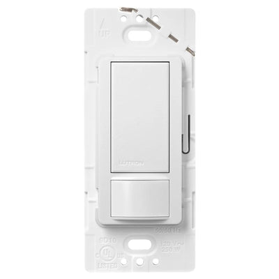 Lutron Maestro Motion Sensor Switch, 5A Light/3A Fan, 120V, Single/Multi-Location, Ground or Neutral Required, MS-OPS5M-SW, Snow