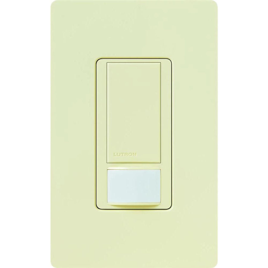 Lutron Maestro Motion Sensor Switch, Vacancy Only, Ground or Neutral Required, 5A Light, 3A Fan, 120V, Single/Multi-Location, MS-VPS5MH-AL, Almond