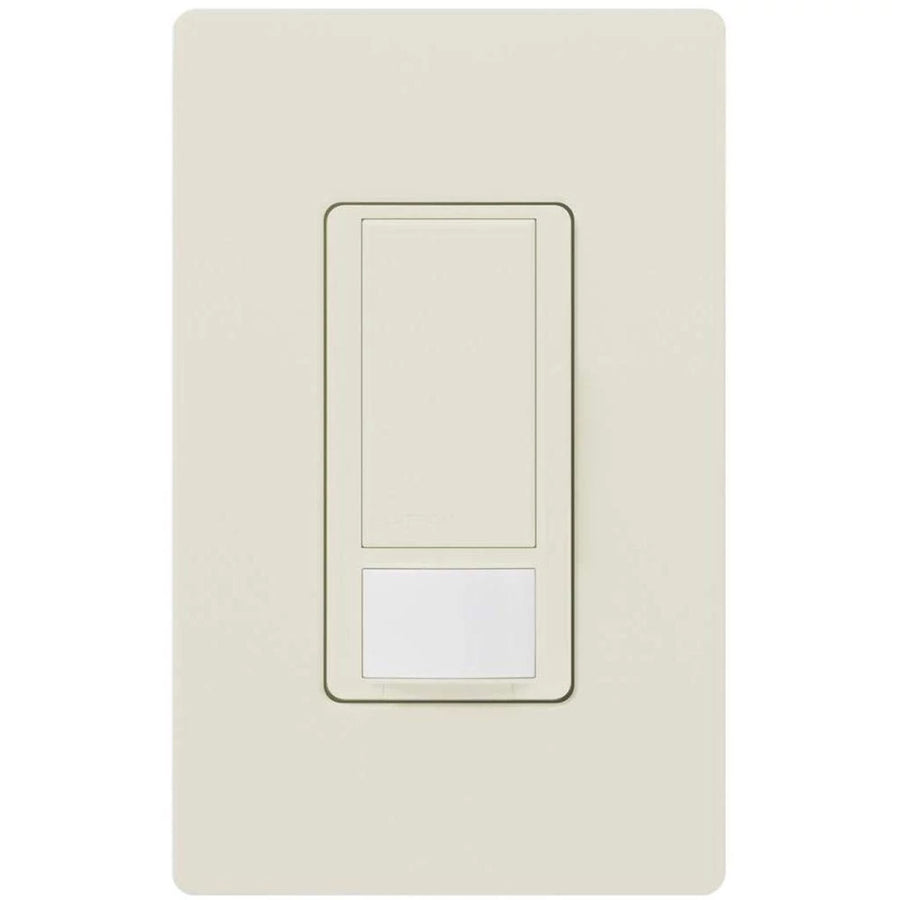 Lutron Maestro Motion Sensor Switch, Vacancy Only, Ground or Neutral Required, 5A Light,3A Fan,120V, Single/Multi-Location, MS-VPS5MH-LA, Light Almond